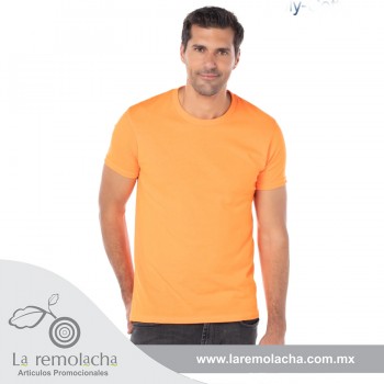 Playera Naranja Neon Jaspeado / Cancun