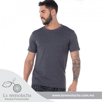 Playera Negro Jaspeado / Cancun