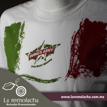 Playera blanca estampada / cancun